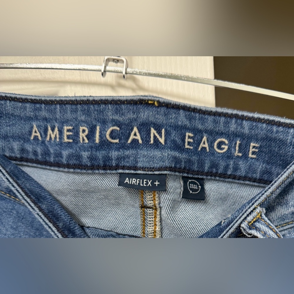 American Eagle Outfitters Men’s AE AirFlex+ Skinny Jeans 36x30 Blue High Stretch - Picture 7 of 13